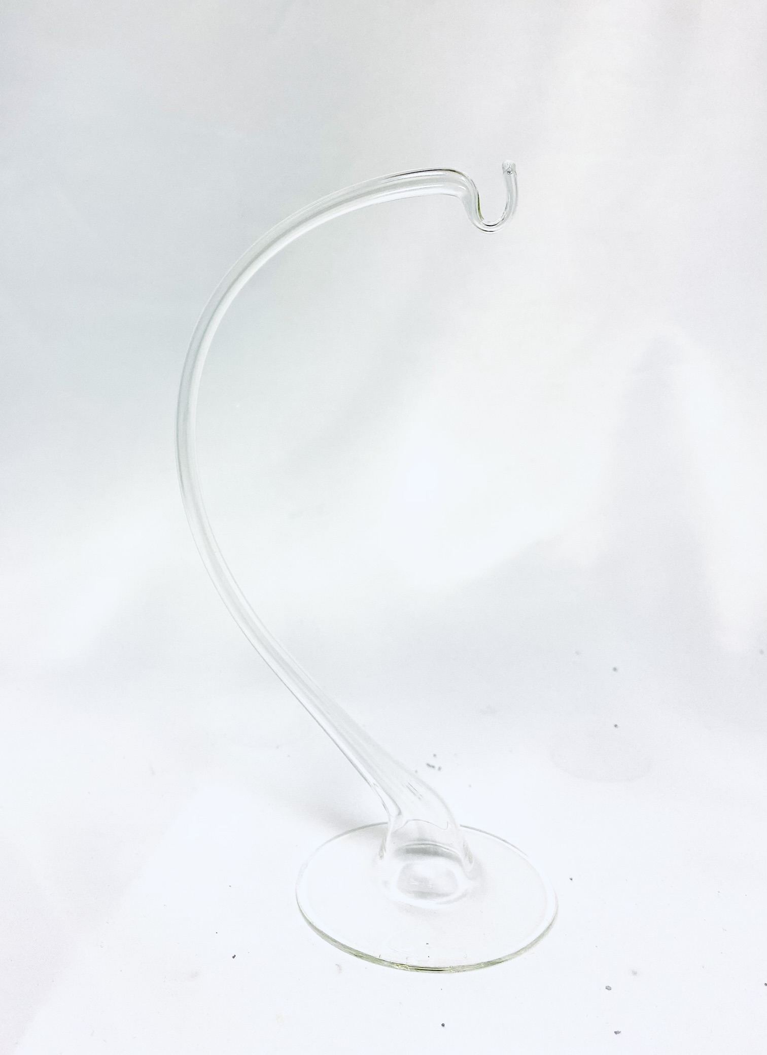 Irisa Skleněná dekorace stojánek výška 18 cm Balení: 1ks, Barva: čirá