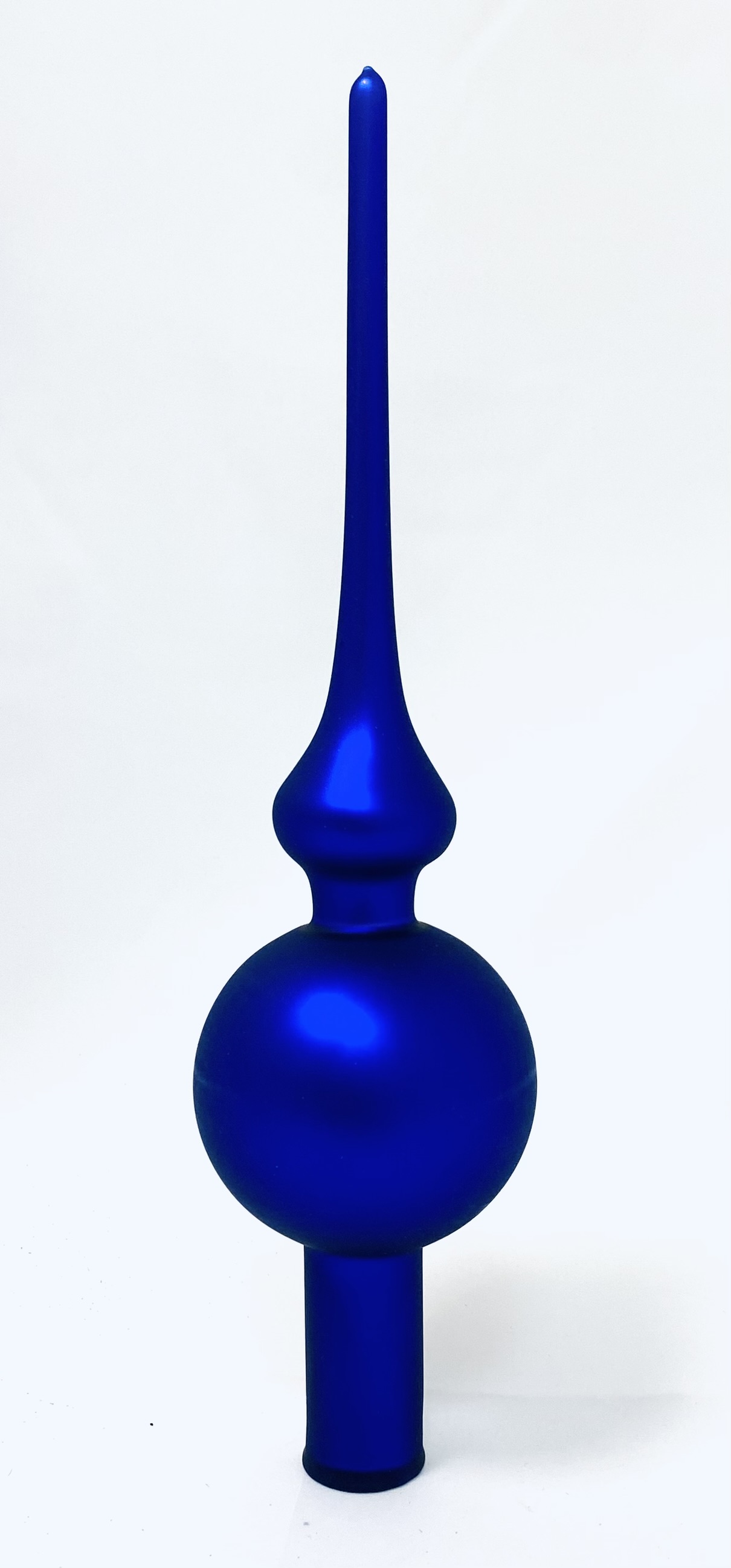 Modrá skleněná špice na stromeček (28 cm) Balení: 1ks, Barva: modrá